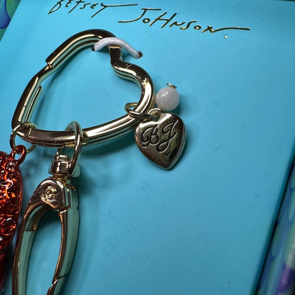 Betsey Johnson Red Lobster Bag Charm/Key Chain 🦞 - Picture 6 of 12
